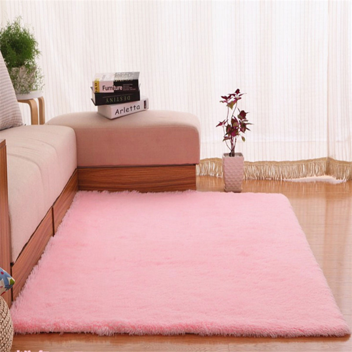 110x160FluffyRugsModernShaggyAreaRugRoomHomeBedroomCarpetFloorMatYogaMats-1560268-1