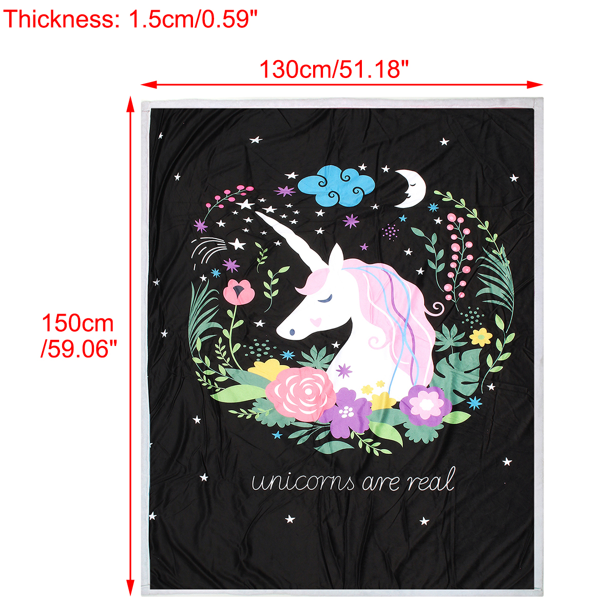 130x150cm3DAnimalPlushPrintingHoodedBlanketsDoubleLayerWarmBlanket-1583636-4