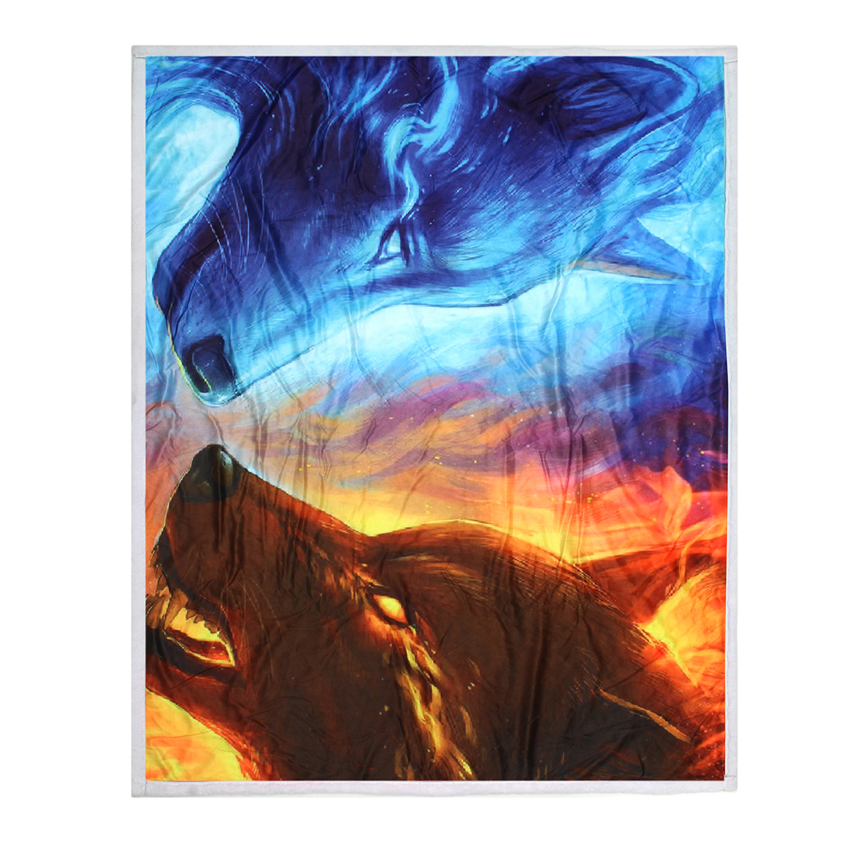 130x150cm3DAnimalPlushPrintingHoodedBlanketsDoubleLayerWarmBlanket-1583636-5