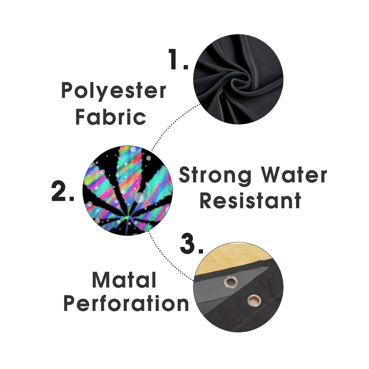 134PcsColorfulPrettyLeafPatternBathroomDecorationWaterproofBathroomShowerCurtainSetNon-SlipBathroomP-1690369-3
