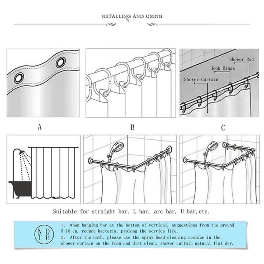 134PcsColorfulPrettyLeafPatternBathroomDecorationWaterproofBathroomShowerCurtainSetNon-SlipBathroomP-1690369-5