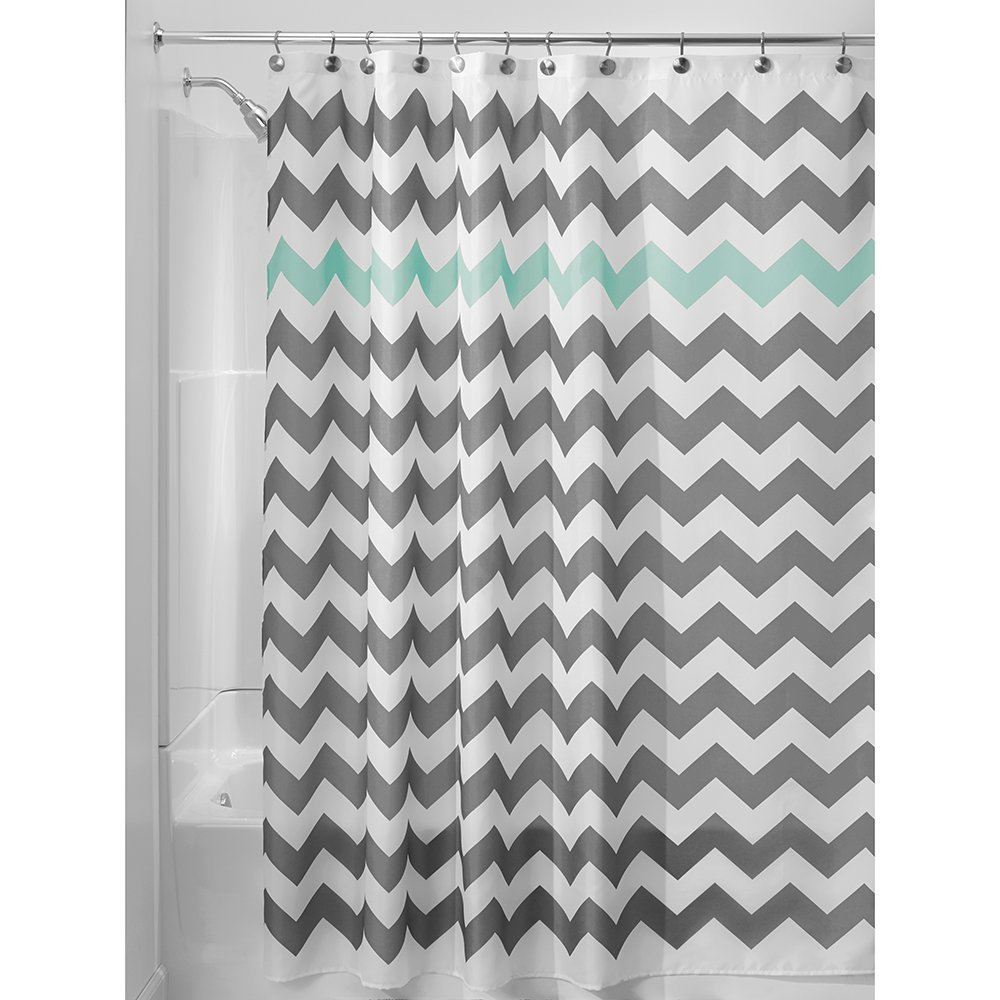 180x180cmSimpleGeometric3DWaveStripePrintShowerCurtainsWaterproofBathroomCurtain-1383748-4