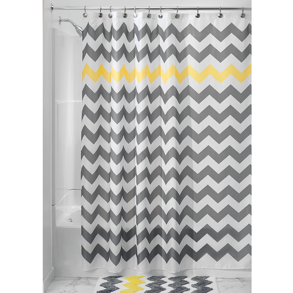 180x180cmSimpleGeometric3DWaveStripePrintShowerCurtainsWaterproofBathroomCurtain-1383748-5