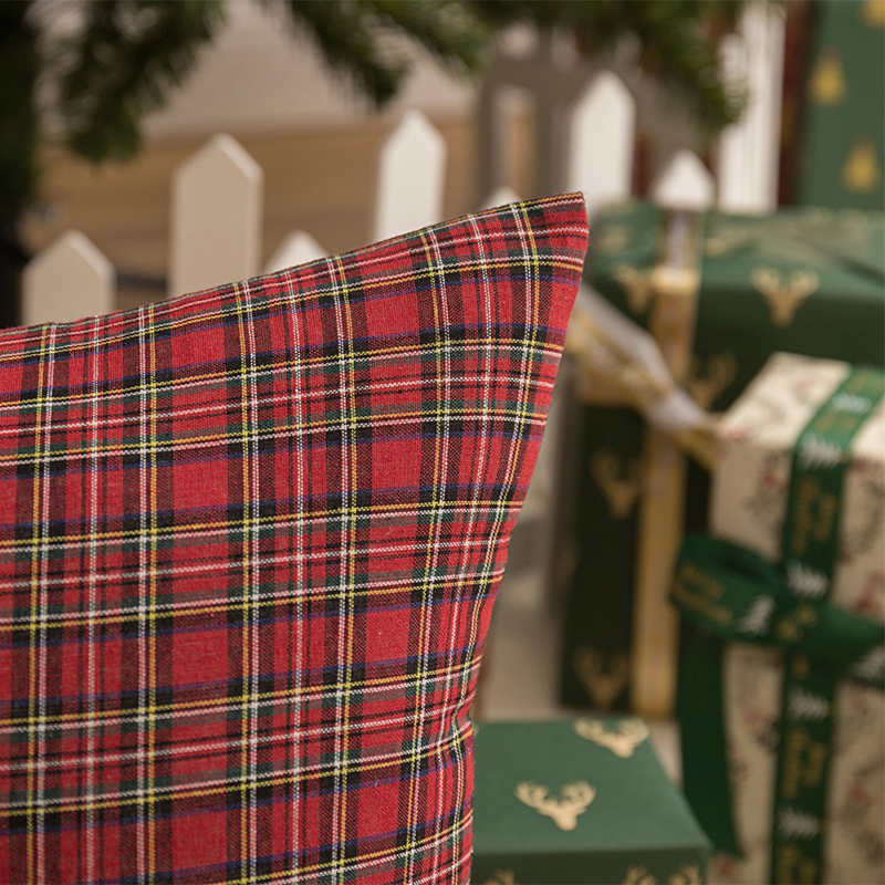 1PCSquarePillowCaseChristmasScottishPlaidThrowWaistCushionCover18-1753541-7