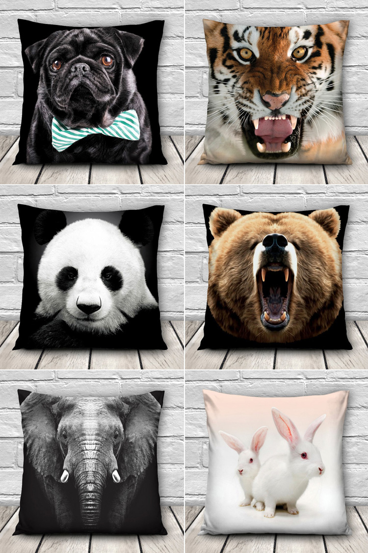 3DAnimalPatternsThrowPillowCaseSofaOfficeCarCushionCoverHomeDecor-1022486-1