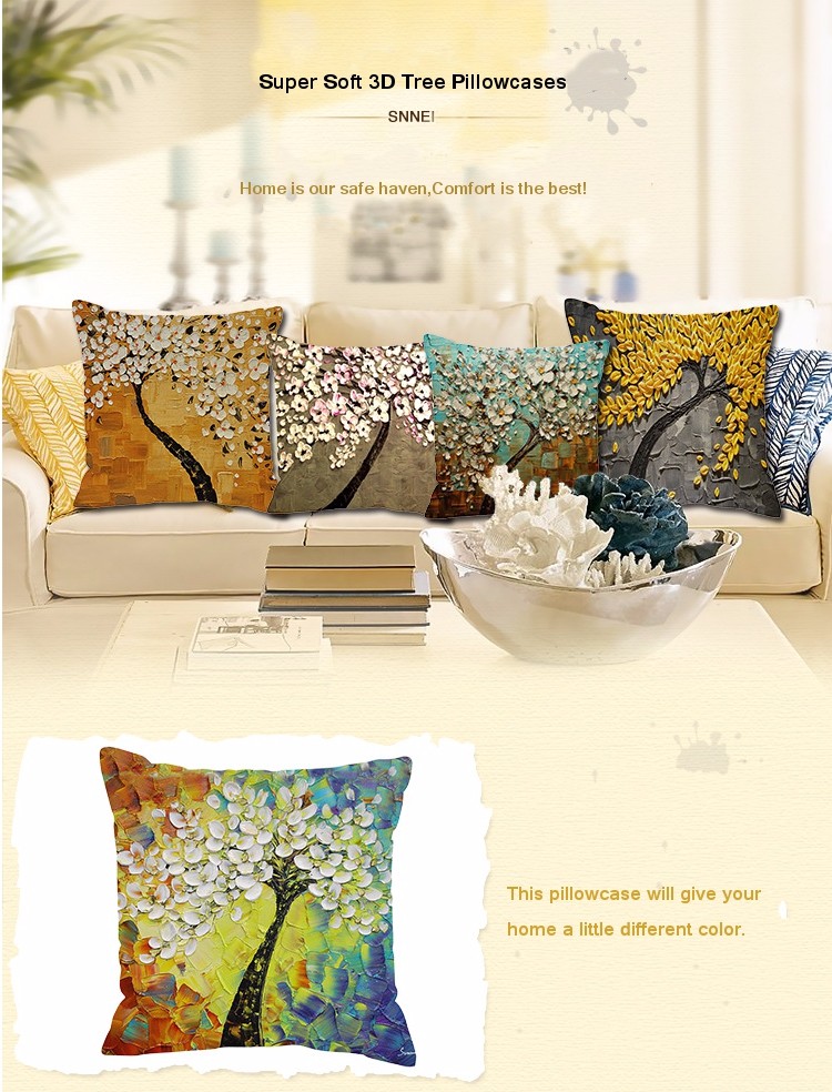 3DVintageFlowerCottonLinenPillowCaseWaistCushionCoverBagsHomeCarDecor-1127312-1