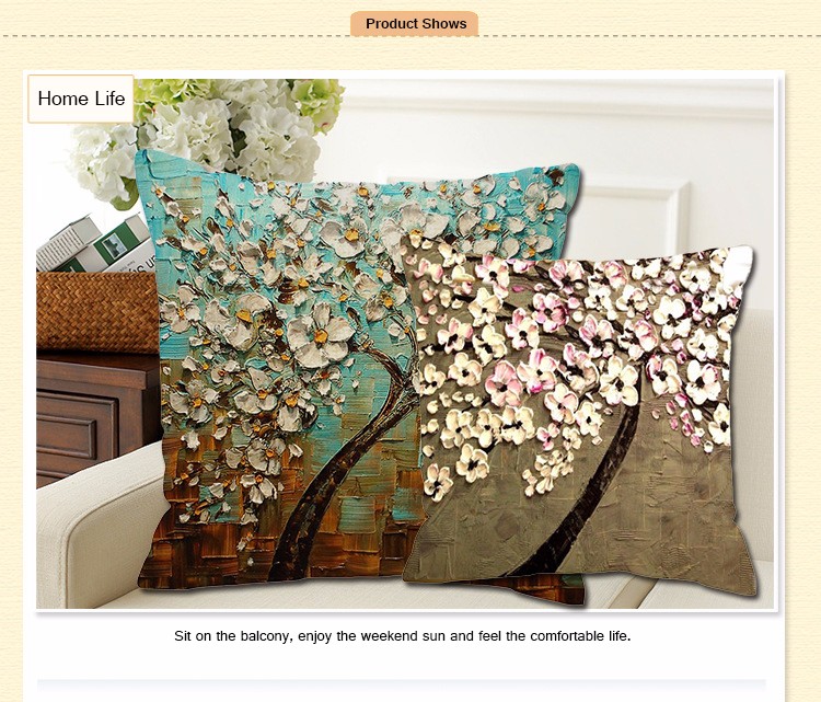 3DVintageFlowerCottonLinenPillowCaseWaistCushionCoverBagsHomeCarDecor-1127312-2