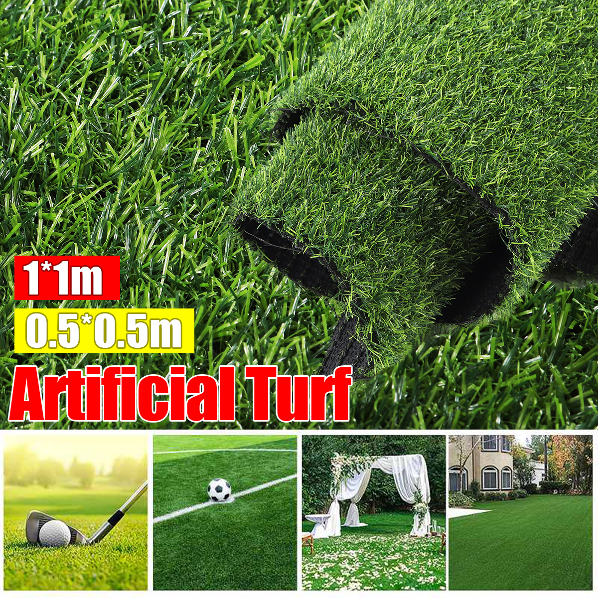 ArtificialGrassLawnTurfEncryptionSyntheticPlasticPlantGardenDecor-1709158-1