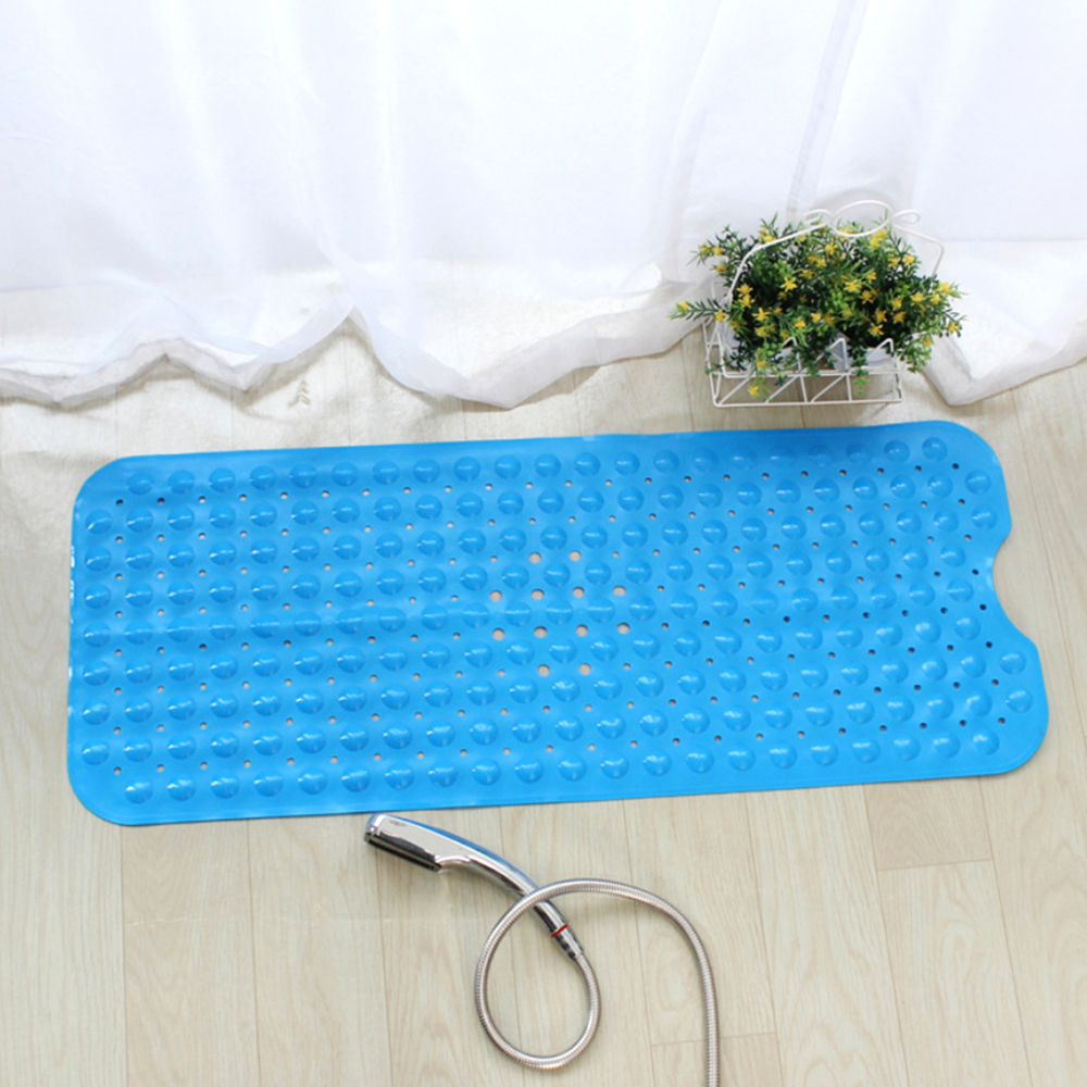 BathtubMatsNon-SlipMildewResistantAnti-BacterialExtraLongPebbledBathroomShowerFloorMat-1382766-1