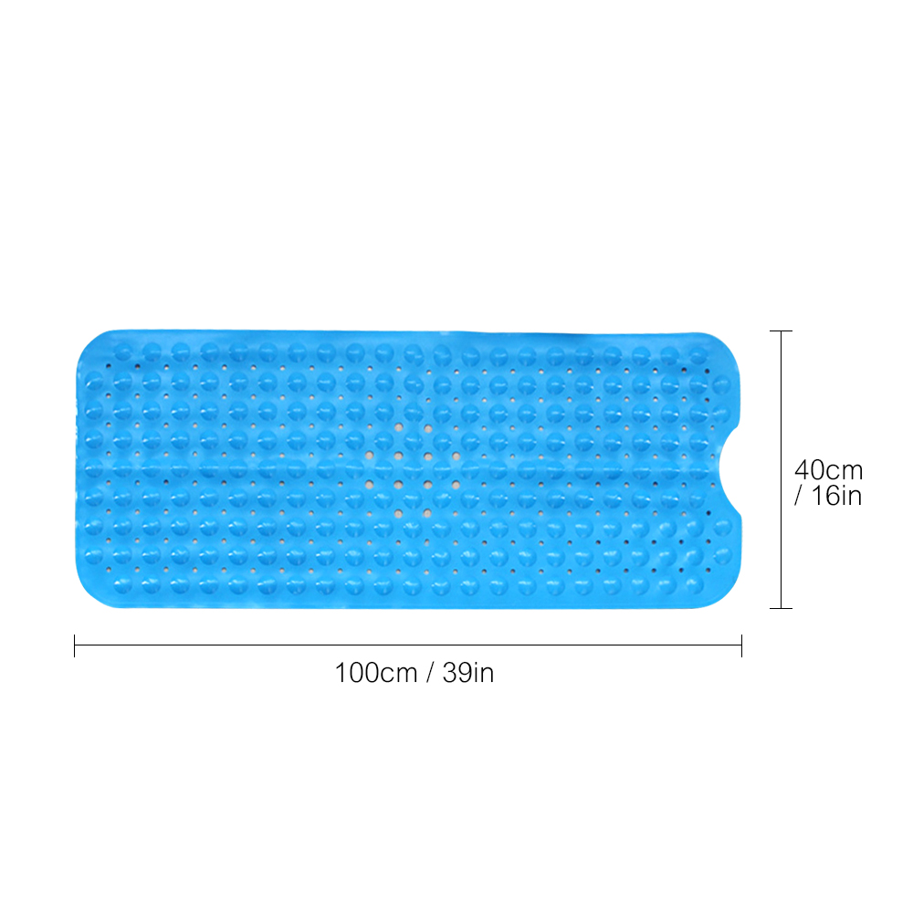 BathtubMatsNon-SlipMildewResistantAnti-BacterialExtraLongPebbledBathroomShowerFloorMat-1382766-12