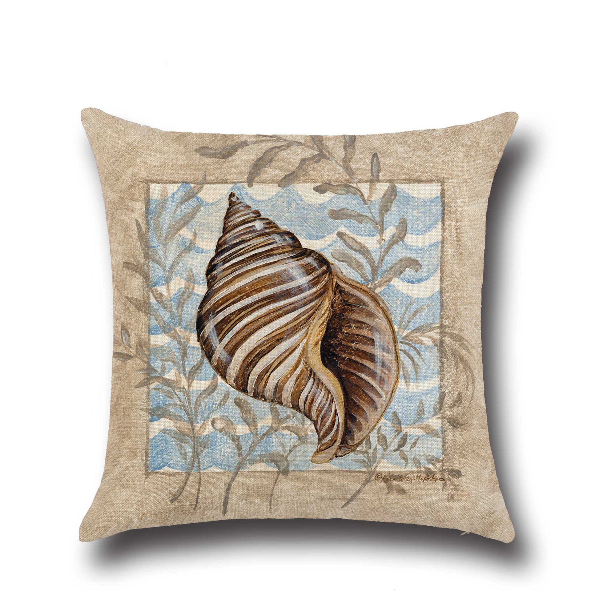 ConchSeahorseSeashellCushionCover4545cmCottonLinenWeddingDecorThrowPillowCase-1345263-1