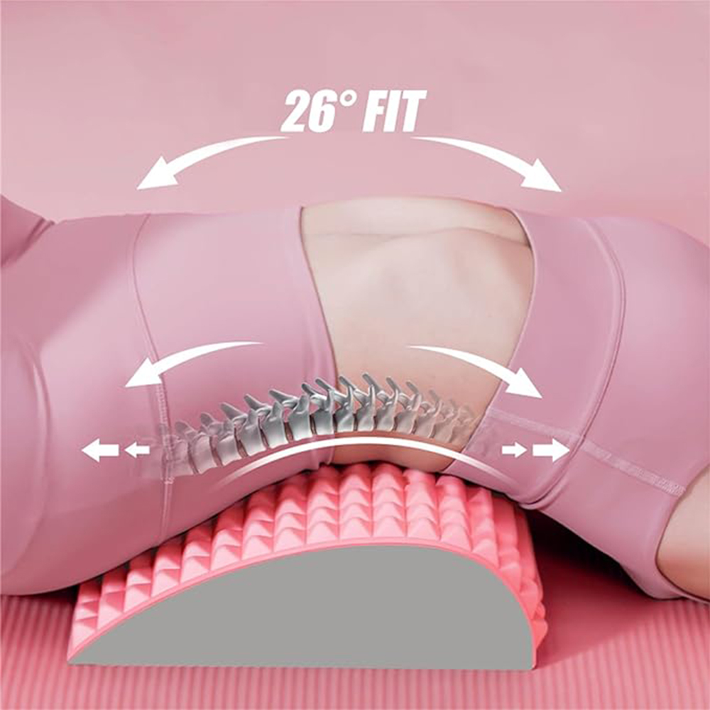 EVAFoamBackMassagerStretcherPillowNeckLumbarBackSupportFitnessRelaxationPainReliefPostureCorrectSpin-2013017-4