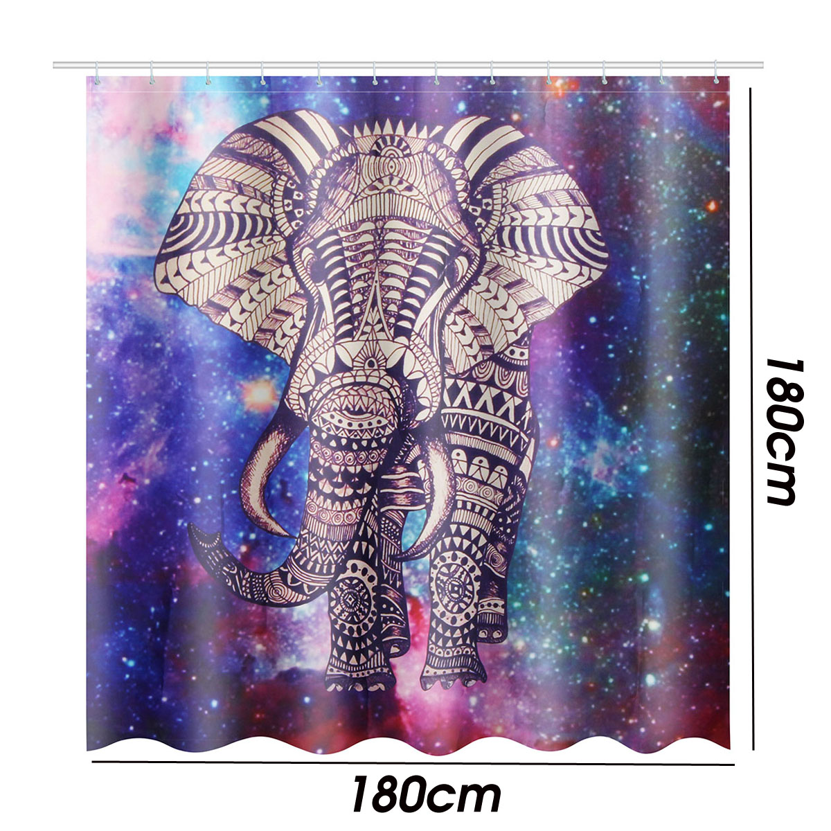 ElephantBathroomSetMouldproofShowerCurtainNon-SlipRugToiletSeatCoverBathMatCarpetsBathroomDecor-1421520-8