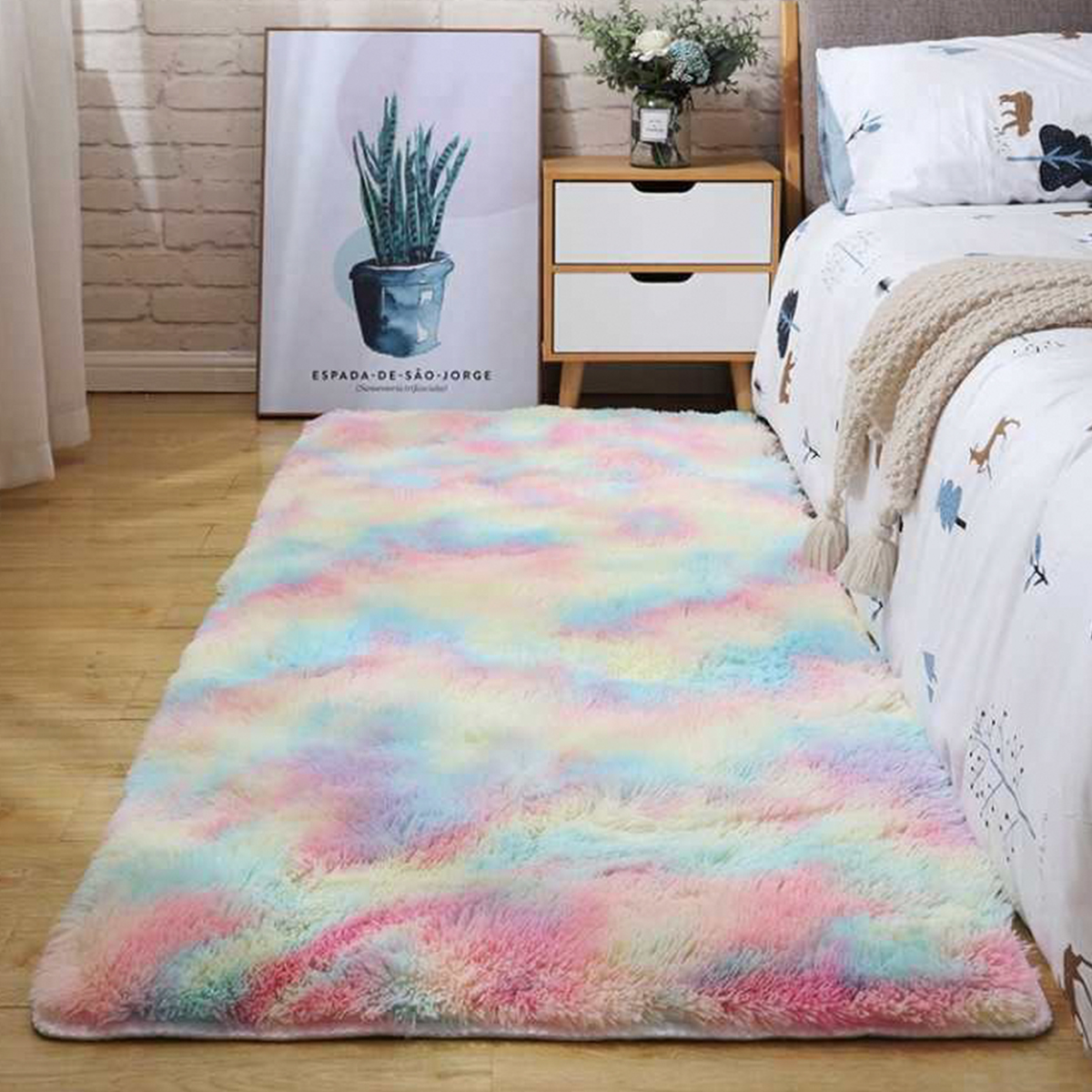 GradientRainbowTie-dyePlushCarpetLivingRoomBedroomCoffeeTableBlanketStudyRoomMeetingRoomTatamiBlanke-1730407-2