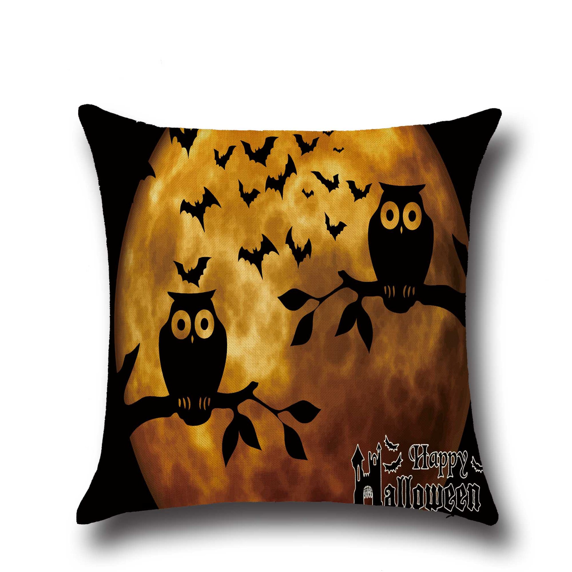 HalloweenBatOwlPatternPillowcaseCottonLinenThrowPillowCushionCoverSeatHomeDecoration-1202178-3