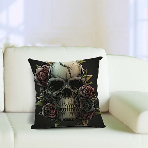 HalloweenGothicCottonLinenPillowCaseHomeOfficeCarCushionPillowcase-948841-4