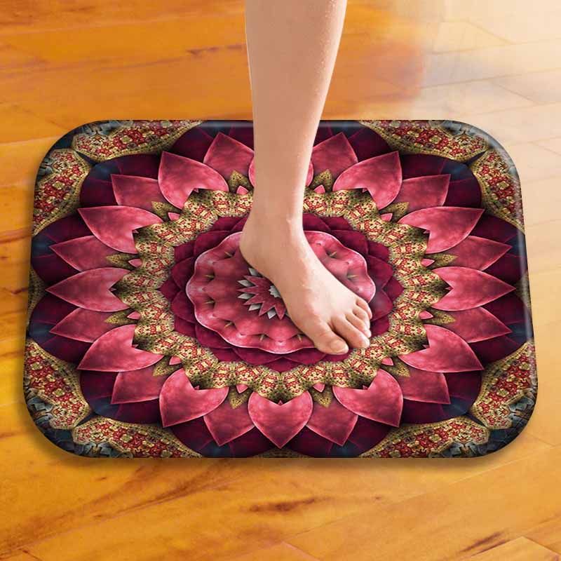 HonanaBX-2940x60cm3DPaintingSpiralPatternCoralFleeceMatAbsorbentBathroomAntiSlipCarpet-1138989-2