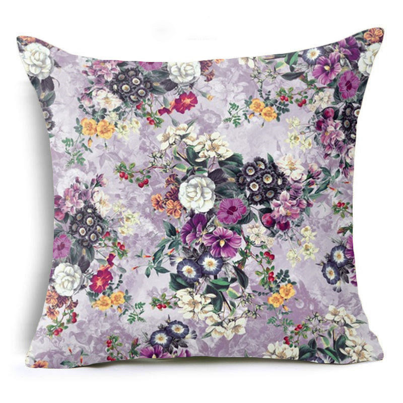 HonanaBX45x45cmHomeDecorationColorfulFlowersPlants6OptionalPatternsPillowCase-1340324-2
