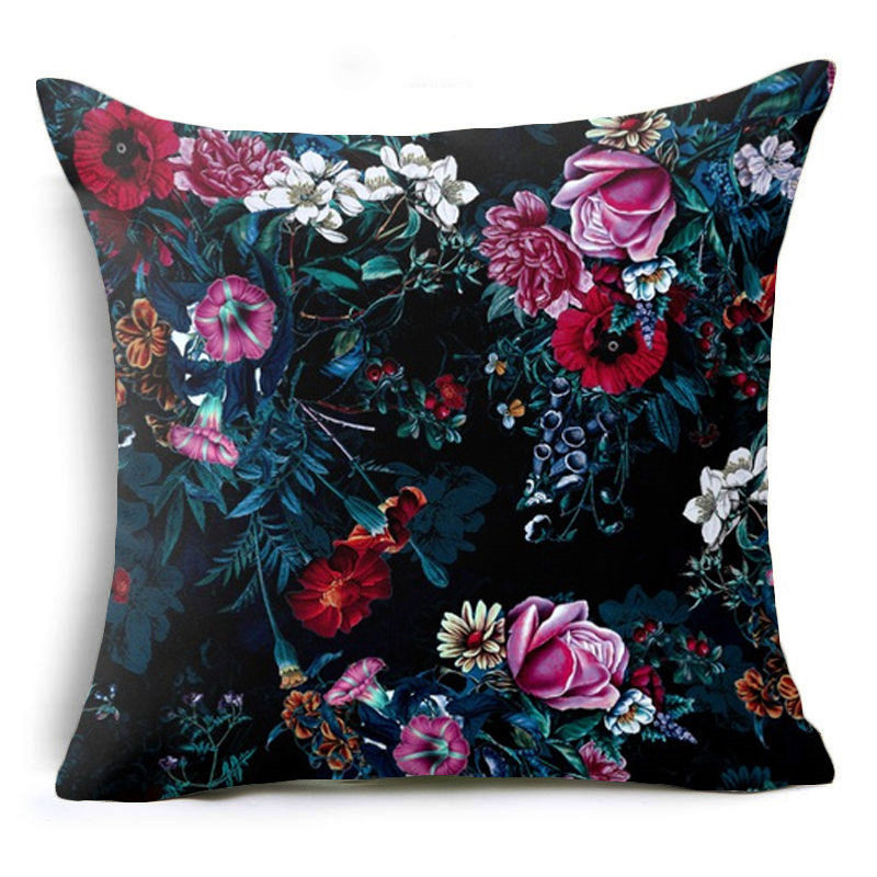 HonanaBX45x45cmHomeDecorationColorfulFlowersPlants6OptionalPatternsPillowCase-1340324-3