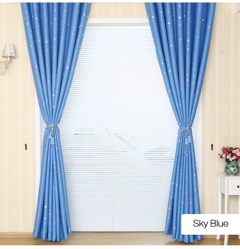 HonanaWX-C13SkyStarBlackoutCurtainsThermalInsulatedGrommetsDrapesforBedroomDecor-1151428-9