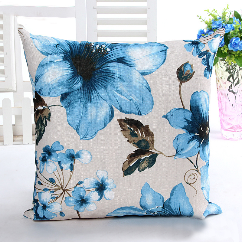 HonanaWX-D645x45cmVintageLeavesFlowerBambooLinenThrowPillowCaseWaistCushionCover-1161672-3