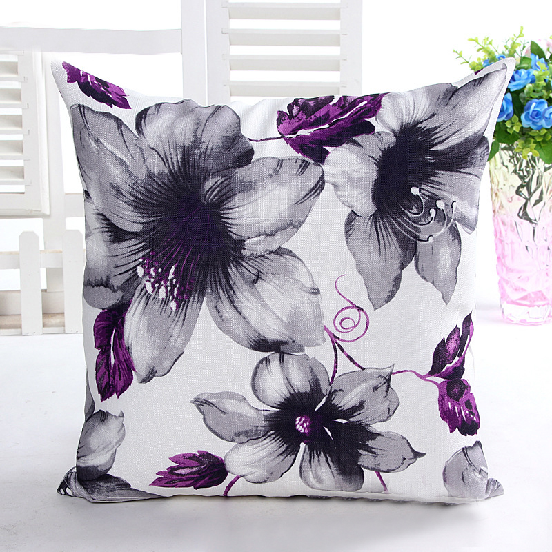 HonanaWX-D645x45cmVintageLeavesFlowerBambooLinenThrowPillowCaseWaistCushionCover-1161672-5