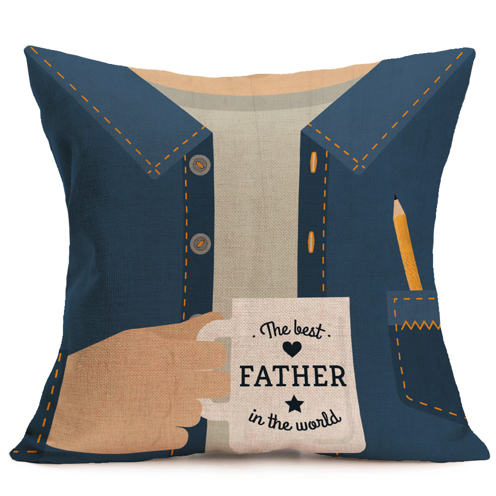 HonanaWX-P443x43cmFathersDayGiftFlowerCottonLinenPillowCaseCushionCoverHomeCarDecor-1150873-6