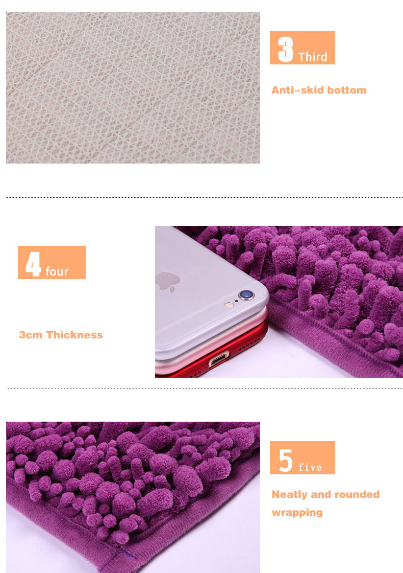 KC-33240x60cmChenilleMixedHairSoftMatMachineWashableBathroomAntiSlipAbsorbent-1203256-10