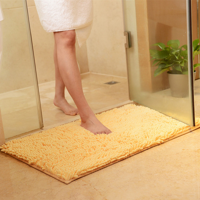 KC-33340x60cmChenilleFineFloorMatMachineWashableBathroomAntiSlipAbsorbentMat-1203253-7