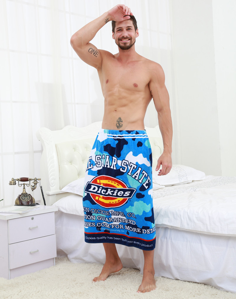 KC-964MachineWashableManBathtowelBathrobeShowerMicrofiberSoftBeachAbsorbent-1201896-7