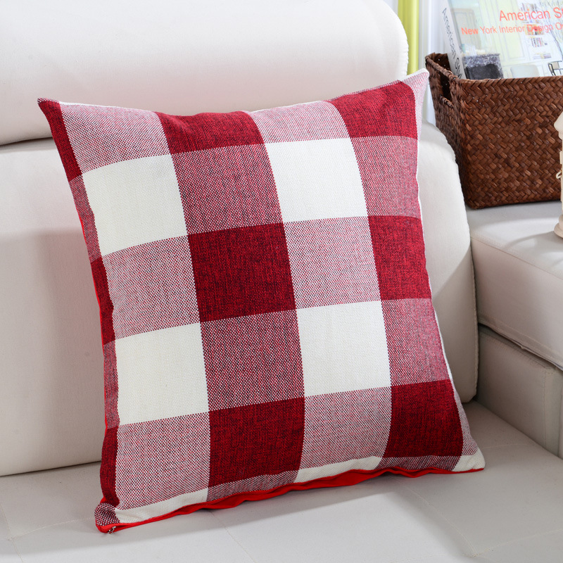 KC-W08SimplePlaidandStripedCushionCoversThrowPillowCaseforSofaBedOfficeCarCafe-1232876-5