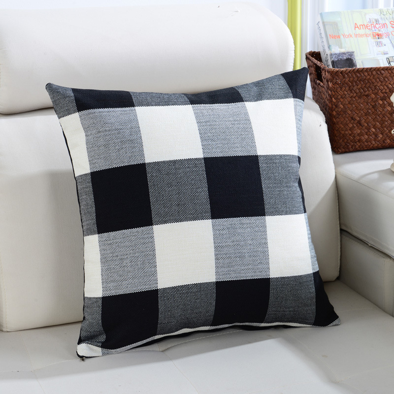 KC-W08SimplePlaidandStripedCushionCoversThrowPillowCaseforSofaBedOfficeCarCafe-1232876-7