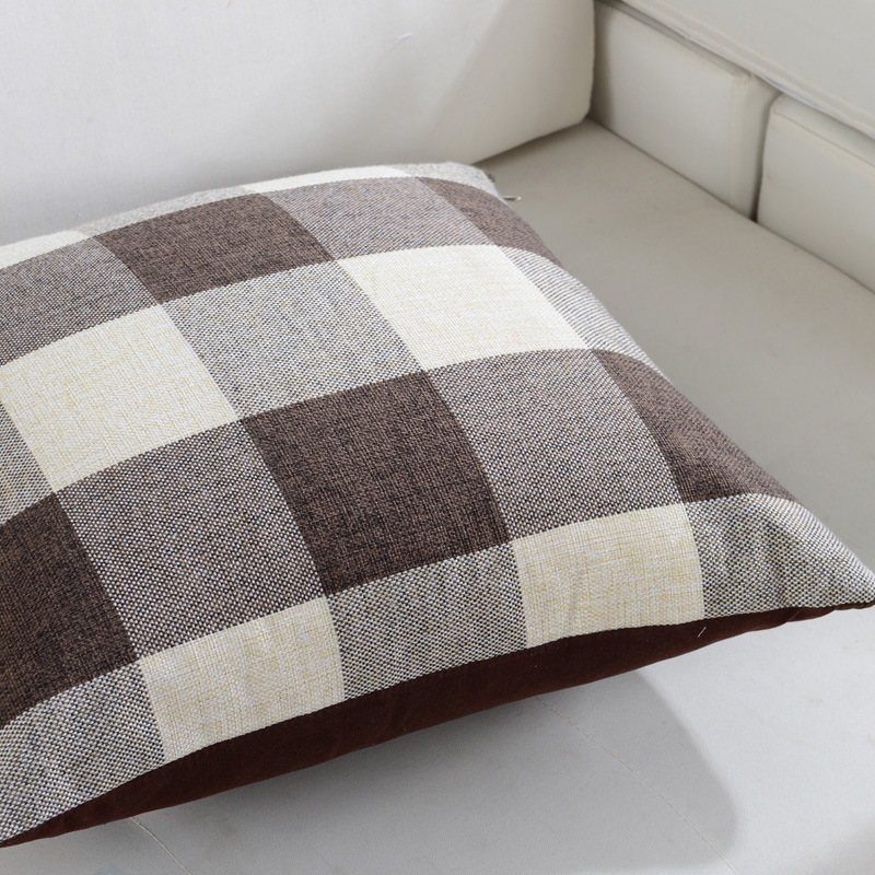 KC-W08SimplePlaidandStripedCushionCoversThrowPillowCaseforSofaBedOfficeCarCafe-1232876-9