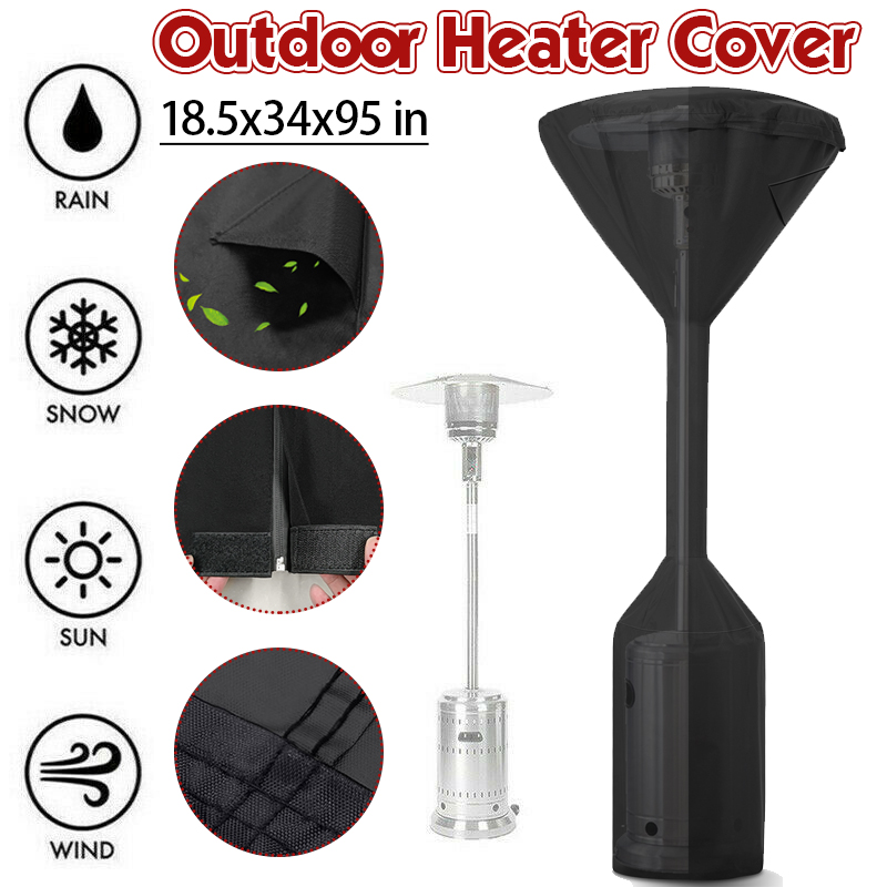 KINGDOWAY600DPolyesterBlackOutdoorHeaterCoverVentilationDesignEasytoCleanHeaterCover-1892004-2
