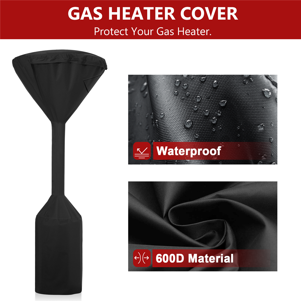 KINGDOWAY600DPolyesterBlackOutdoorHeaterCoverVentilationDesignEasytoCleanHeaterCover-1892004-9