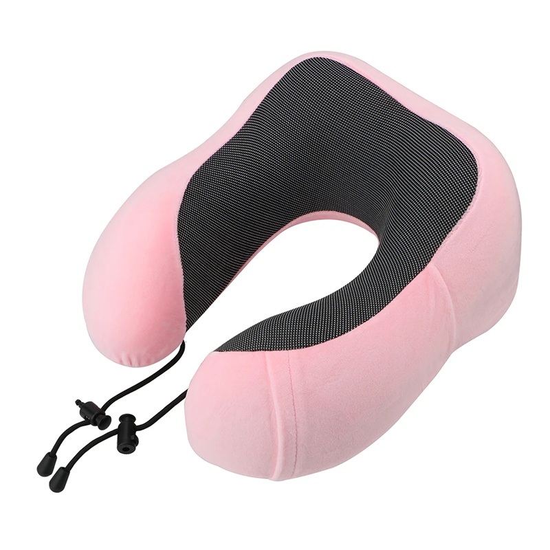 MemoryFoamTravelPillowU-ShapedLightweightNeckSupportwithUniqueCircularDesignIdealforLongFlightsandSi-2012854-12