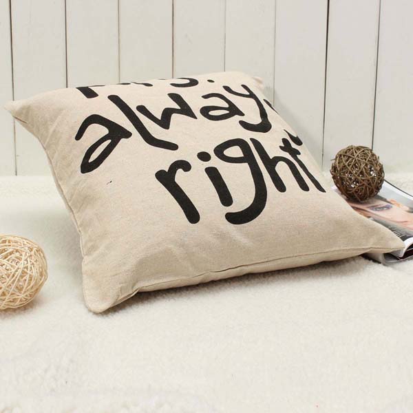 MrRightMrsAlwaysRightCreativeSignatureCottonLinenPillowCoverBedSofaCarPillowcase-947091-7