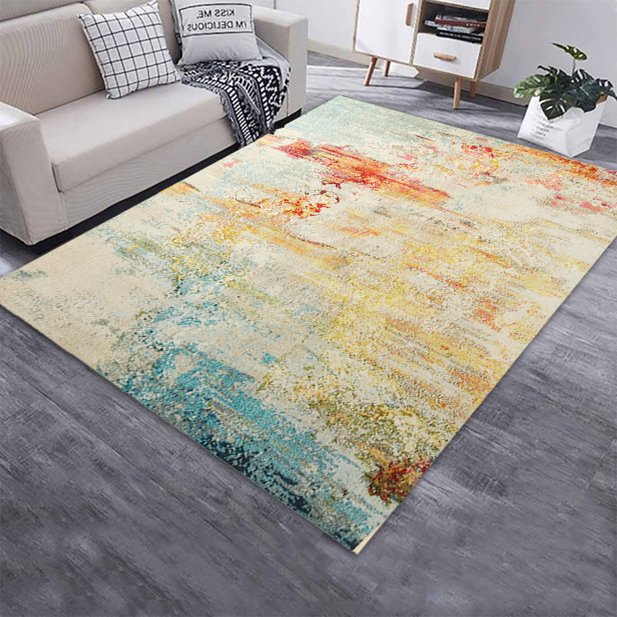 NonSlipAreaRugsTie-DyedHallwayRunnerCarpetLivingRoomBedroomFloorMat-1819457-7