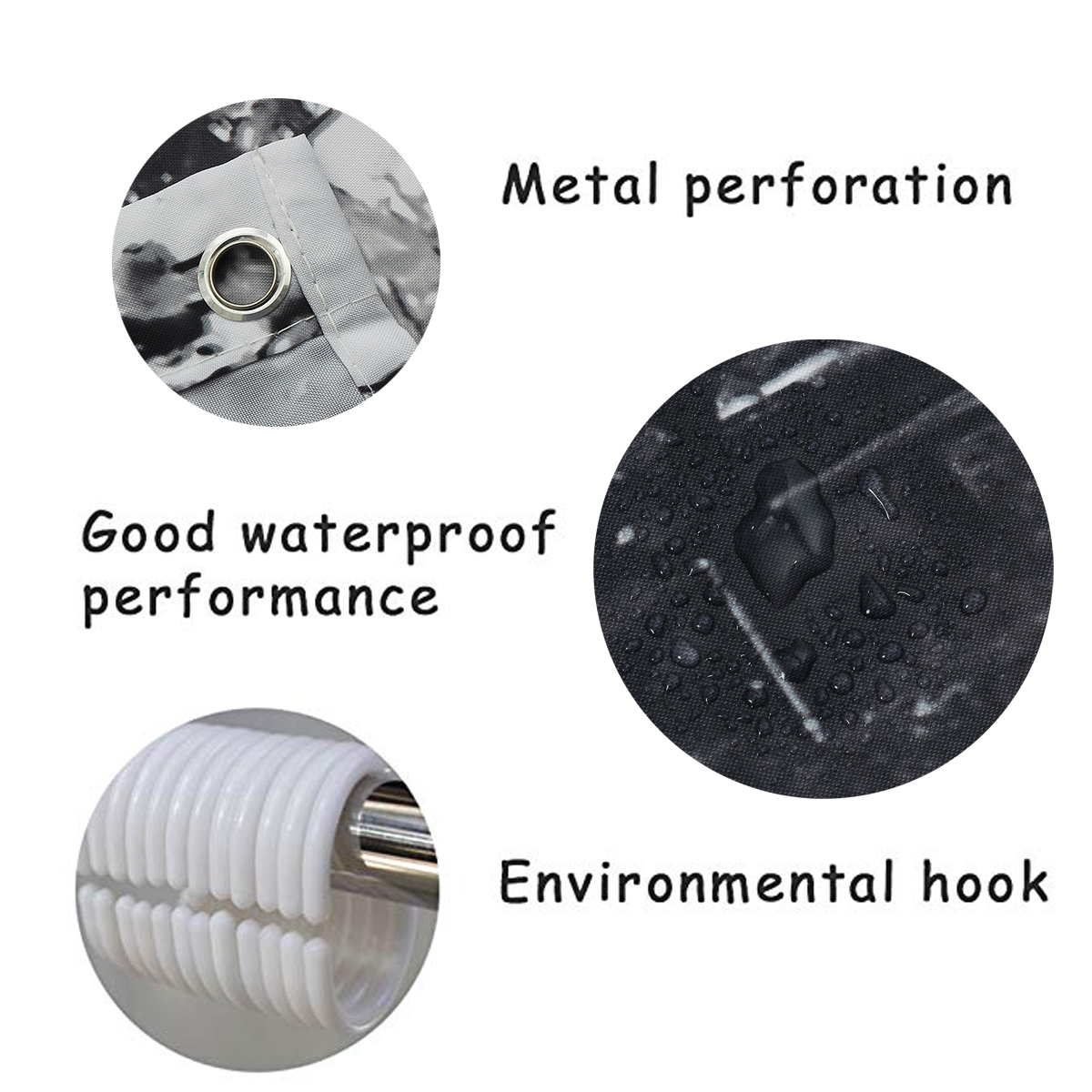 ParisEiffelTowerStyleWaterproofBathroomShowerCurtainandPedestalToiletSeatLidBathMat-1450149-7