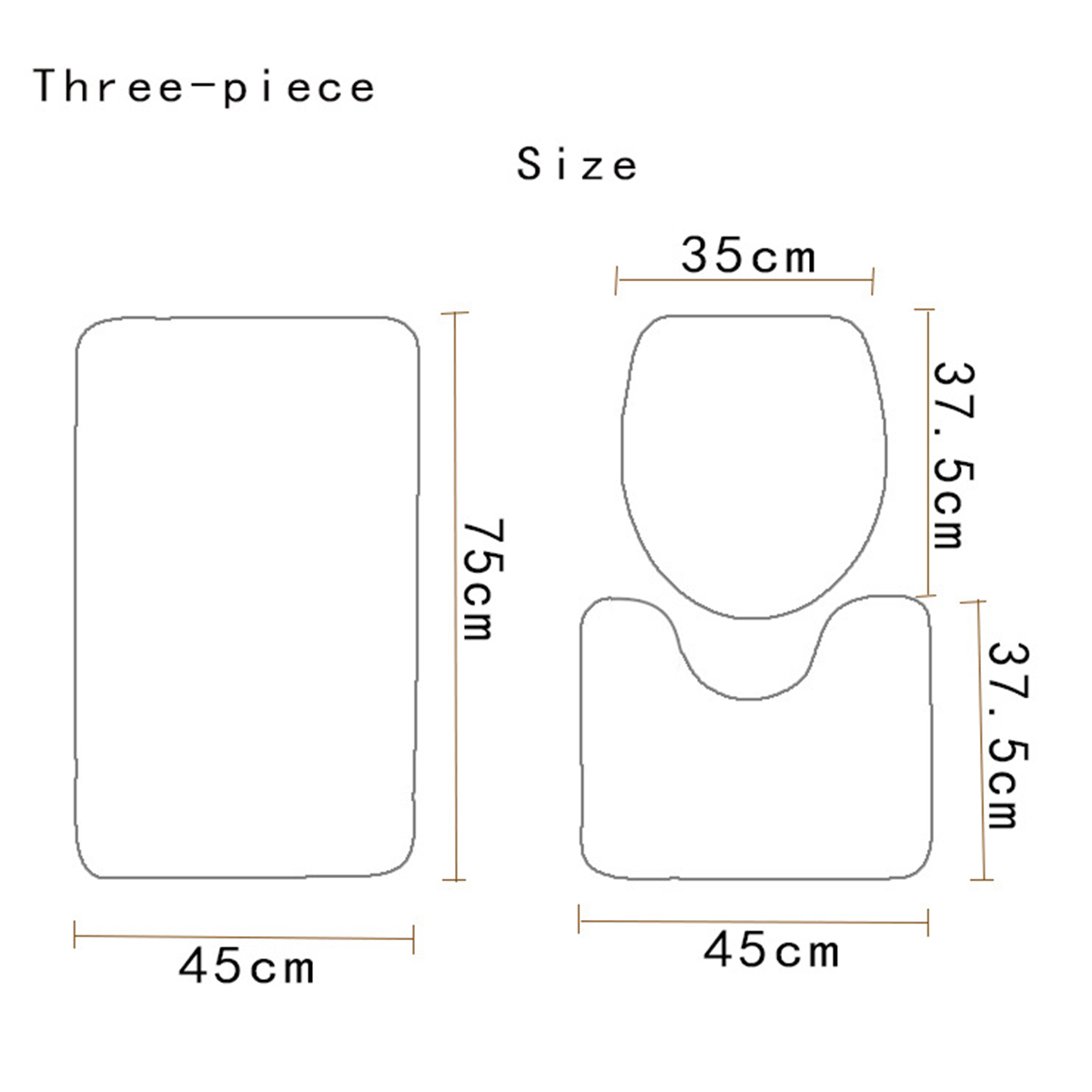 SandyBeachWaterproofBathroomShowerCurtainToiletCoverMatNon-SlipRugSet-1404285-12