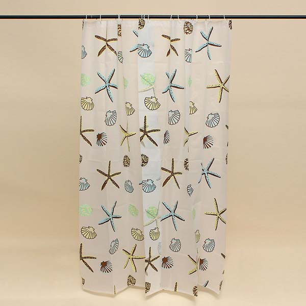 ShellStarfishWaterproofShowerCurtainBathroomDecor-969696-5