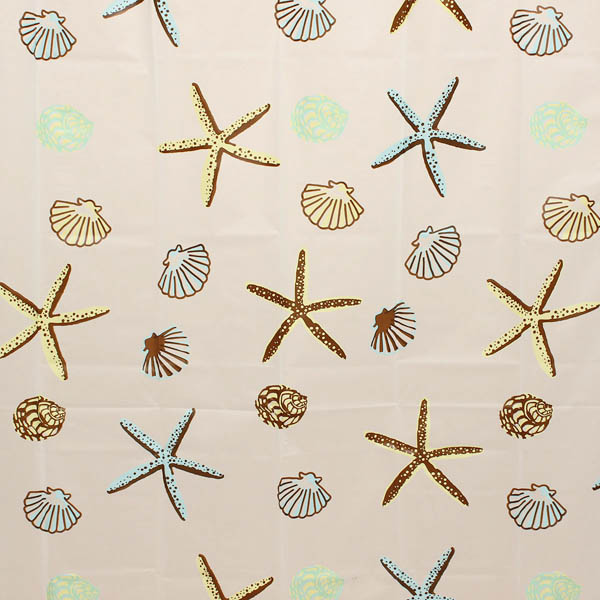 ShellStarfishWaterproofShowerCurtainBathroomDecor-969696-7