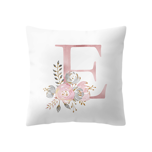 SimpleNordicStylePinkAlphabetABCPatternThrowPillowCoverHomeSofaCreativeArtPillowCase-1513764-8