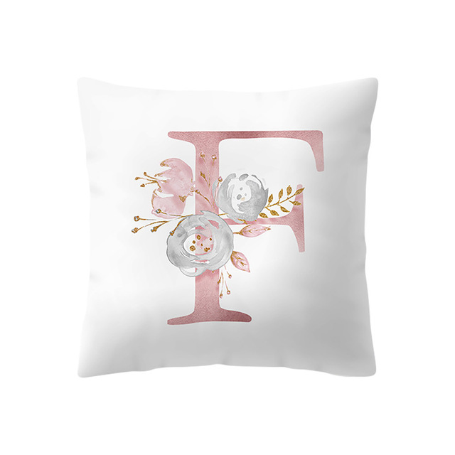 SimpleNordicStylePinkAlphabetABCPatternThrowPillowCoverHomeSofaCreativeArtPillowCase-1513764-9