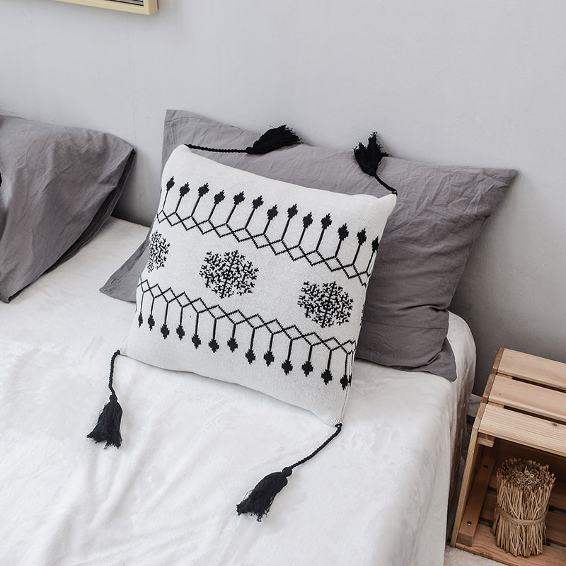 SoftBlanketTasselSnowflakeGeometryCottonKnittedBlanketForBedsSofa-1728443-2