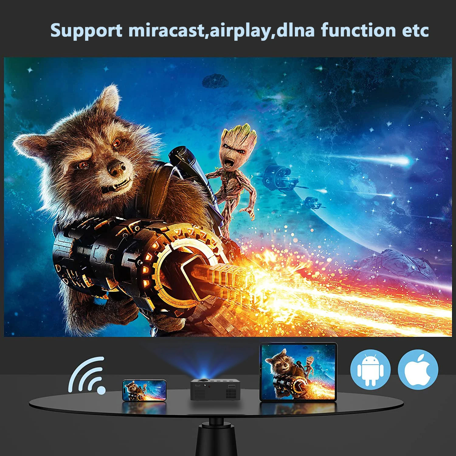 YT100MiniWifiSmartPortableOutdoorProjectorFullHD1080POfficeHomeTheaterMovieWirelessSameScreenProject-2003672-3