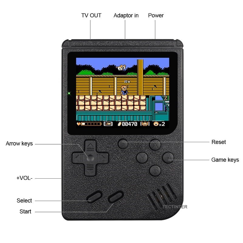 500GamesRetroHandheldGameConsole8-Bit30InchColorLCDKidsPortableMiniVideoGamePlayer-1983360-8