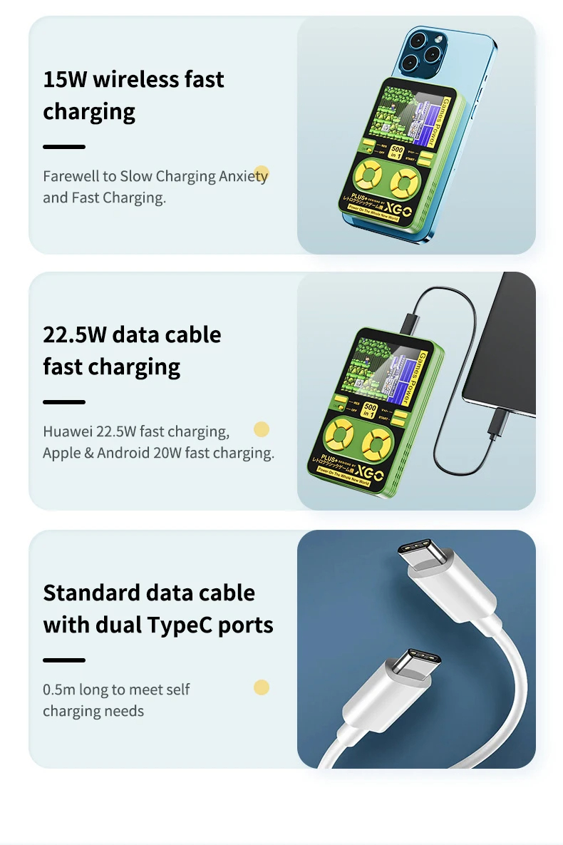 500RetroGamesHandheldConsoleMagneticWirelessChargingPocketGameConsoleSupportWirelessCharging15WFastC-2011836-5