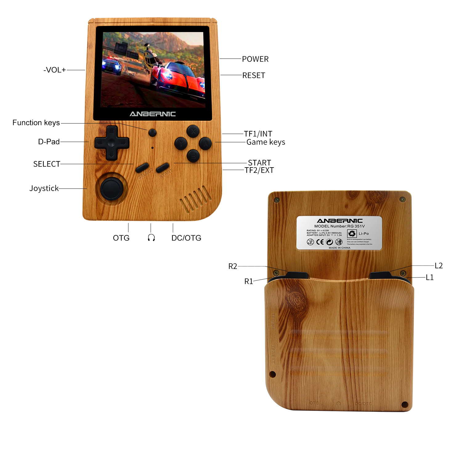 ANBERNICRG351V80GB7000GamesHandheldGameConsoleforPSPPS1NDSN64MDPCERK3326OpenSourceWifiVibrationRetro-1823982-8