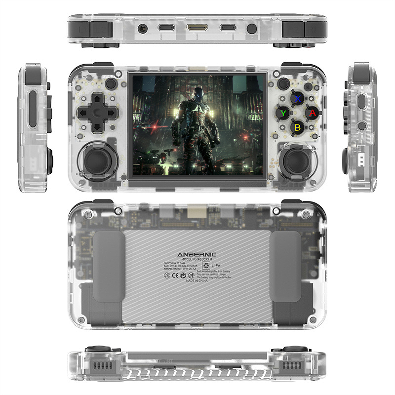 ANBERNICRG35XXH64128GHandheldGameConsole35InchScreenGameConsole10000GamesOpenSource3300mAHBatteryRec-2014310-8